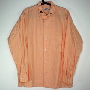 Equipment Co Ltd Mens Medium Embroidered Button Up Shirt NEW RARE C1149